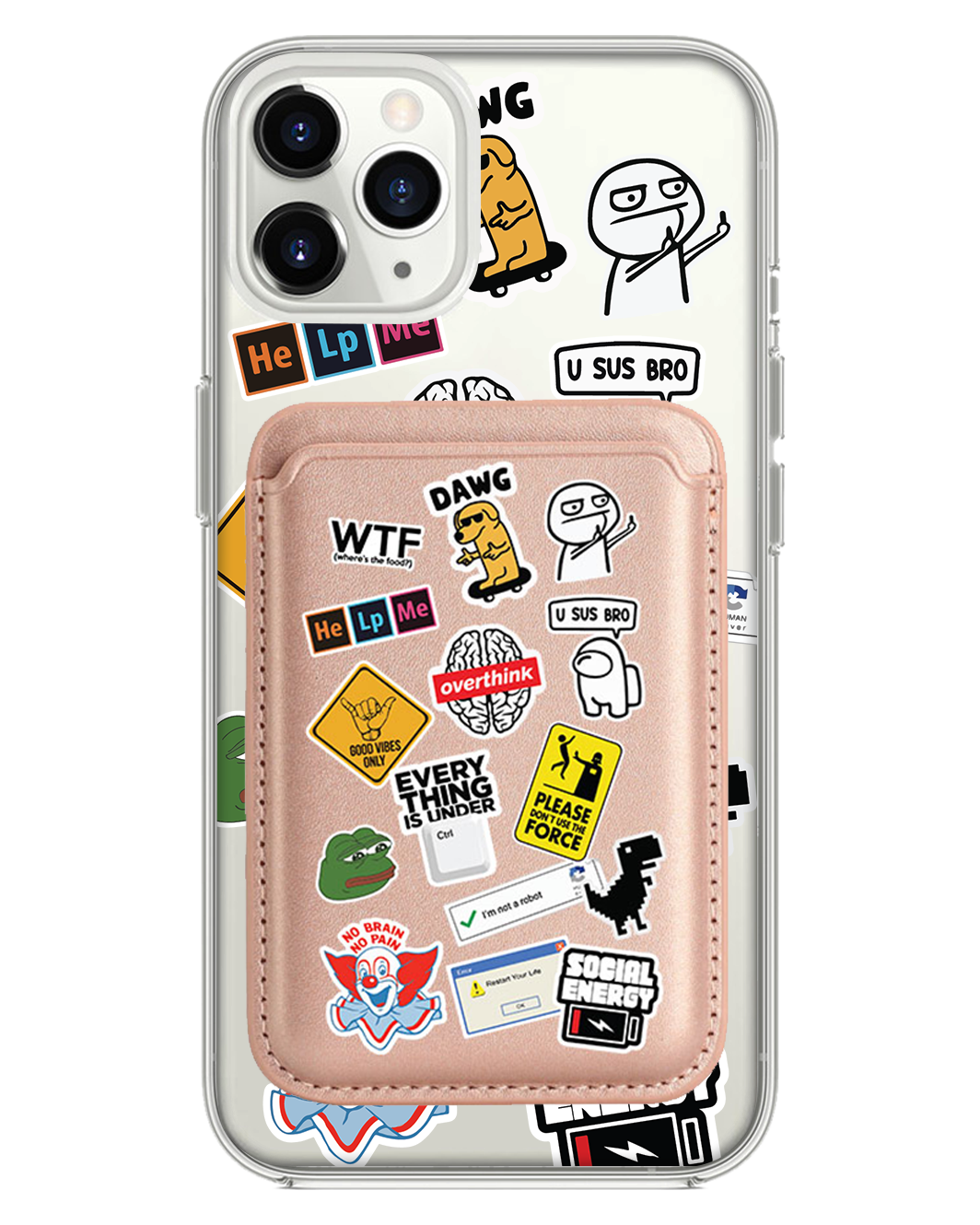 iPhone Magnetic Wallet Case - Brand Parody 2.0