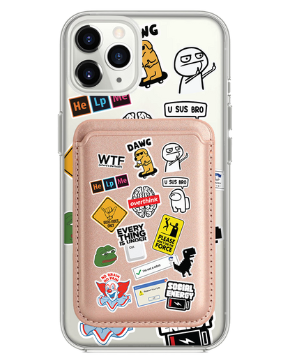 iPhone Magnetic Wallet Case - Brand Parody 2.0