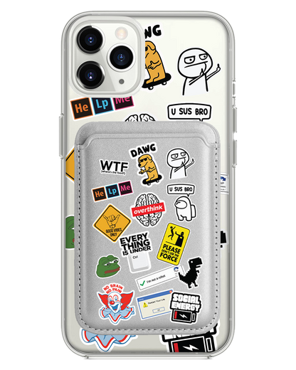 iPhone Magnetic Wallet Case - Brand Parody 2.0