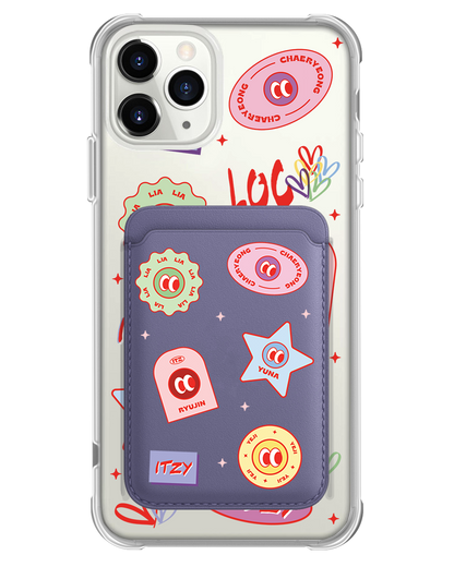 iPhone Magnetic Wallet Case - Itzy Sticker Pack
