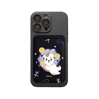 iPhone Magnetic Wallet Silicone Case - Goat