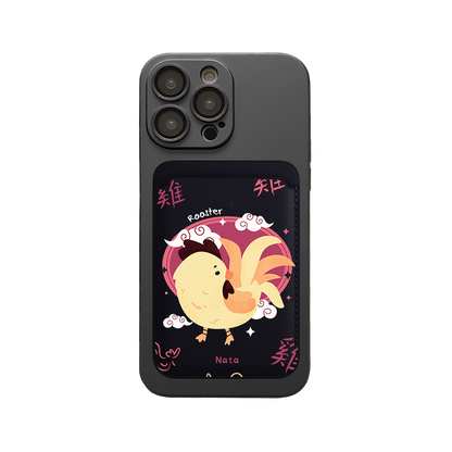iPhone Magnetic Wallet Silicone Case - Roaster