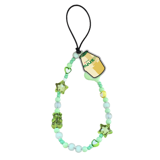 Beaded Strap with Acrylic Charm  - K-Drinks