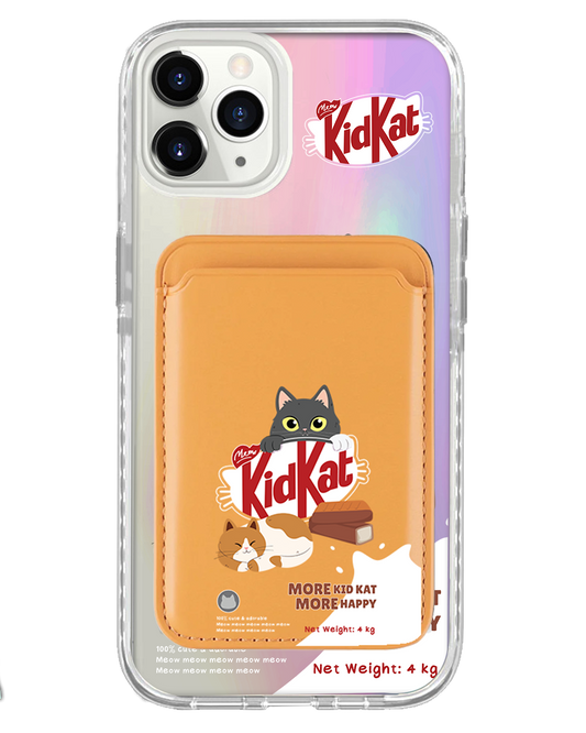 iPhone Magnetic Wallet Holo Case - Kidkat