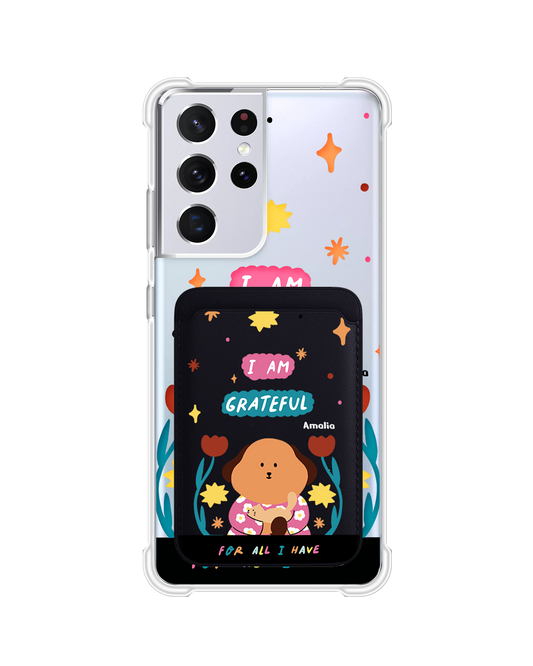 Android Magnetic Wallet Case - Kiku And The Cat