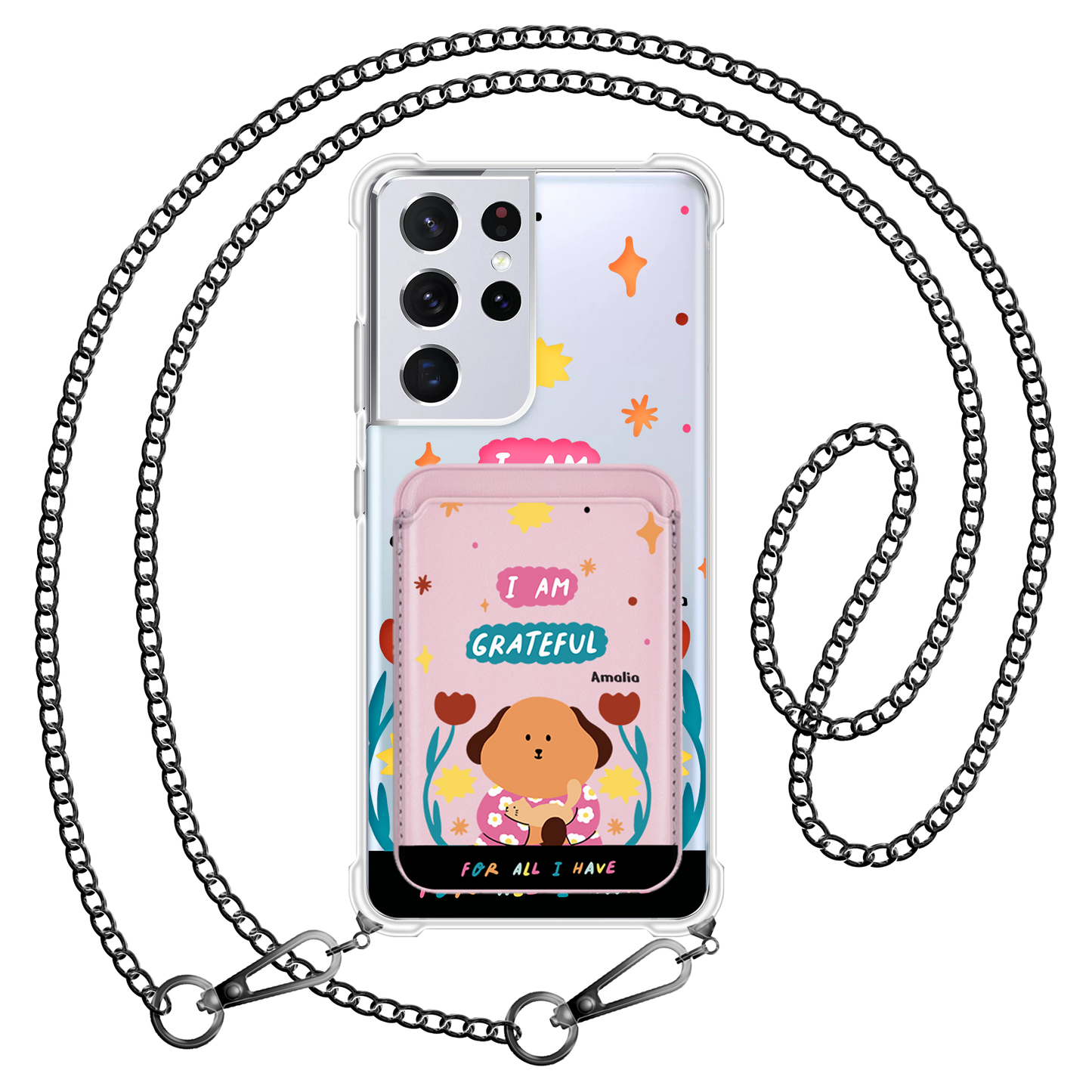 Android Magnetic Wallet Case - Kiku And The Cat