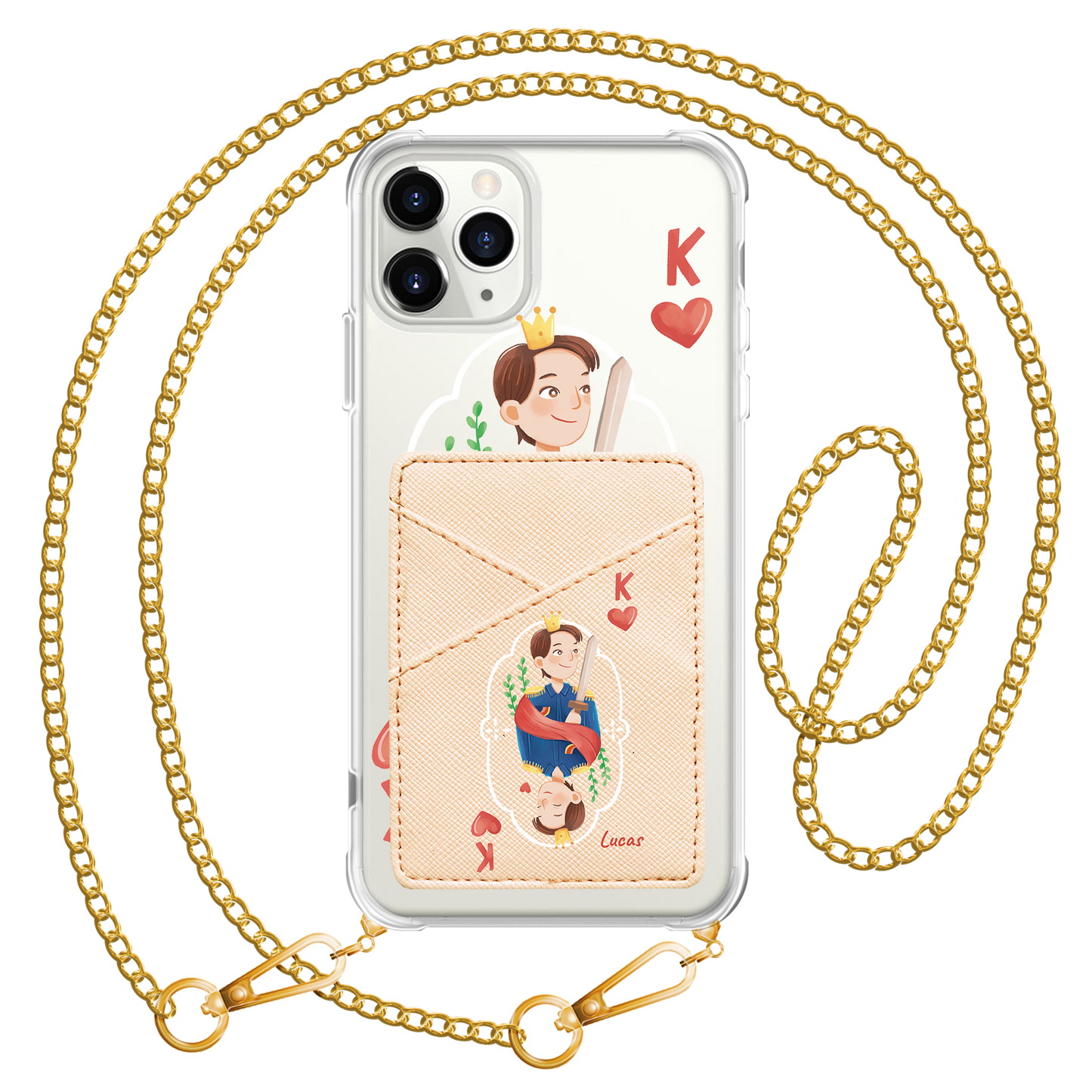 iPhone Phone Wallet Case - King (Couple Case)