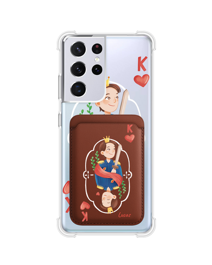 Android Magnetic Wallet Case - King (Couple Case)
