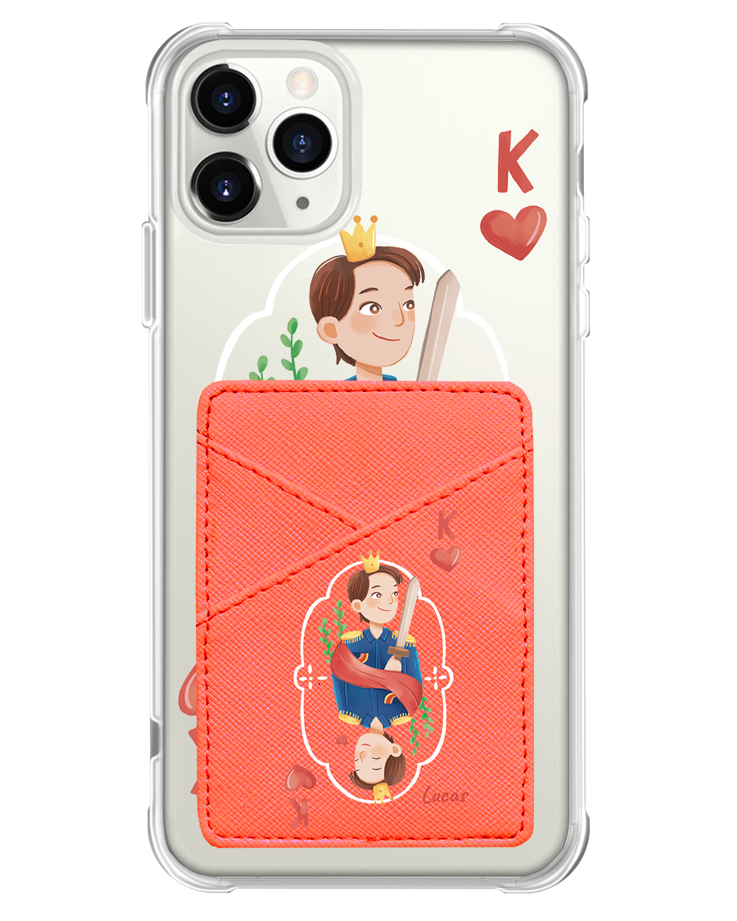 iPhone Phone Wallet Case - King (Couple Case)