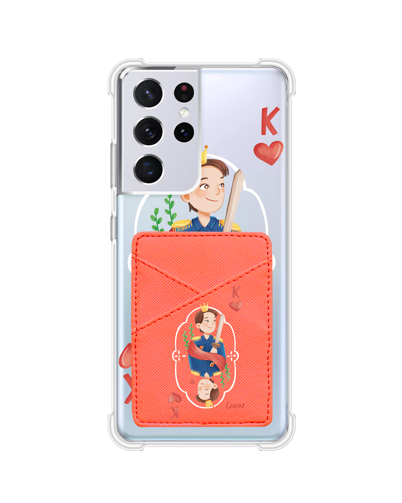 Android Phone Wallet Case - King (Couple Case)