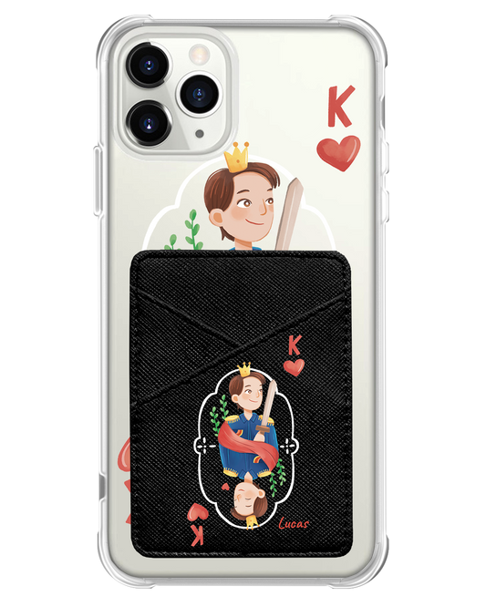 iPhone Phone Wallet Case - King (Couple Case)