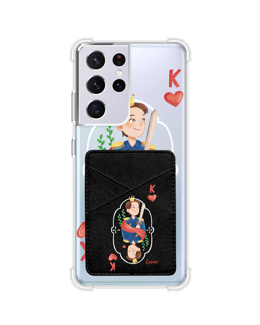 Android Phone Wallet Case - King (Couple Case)
