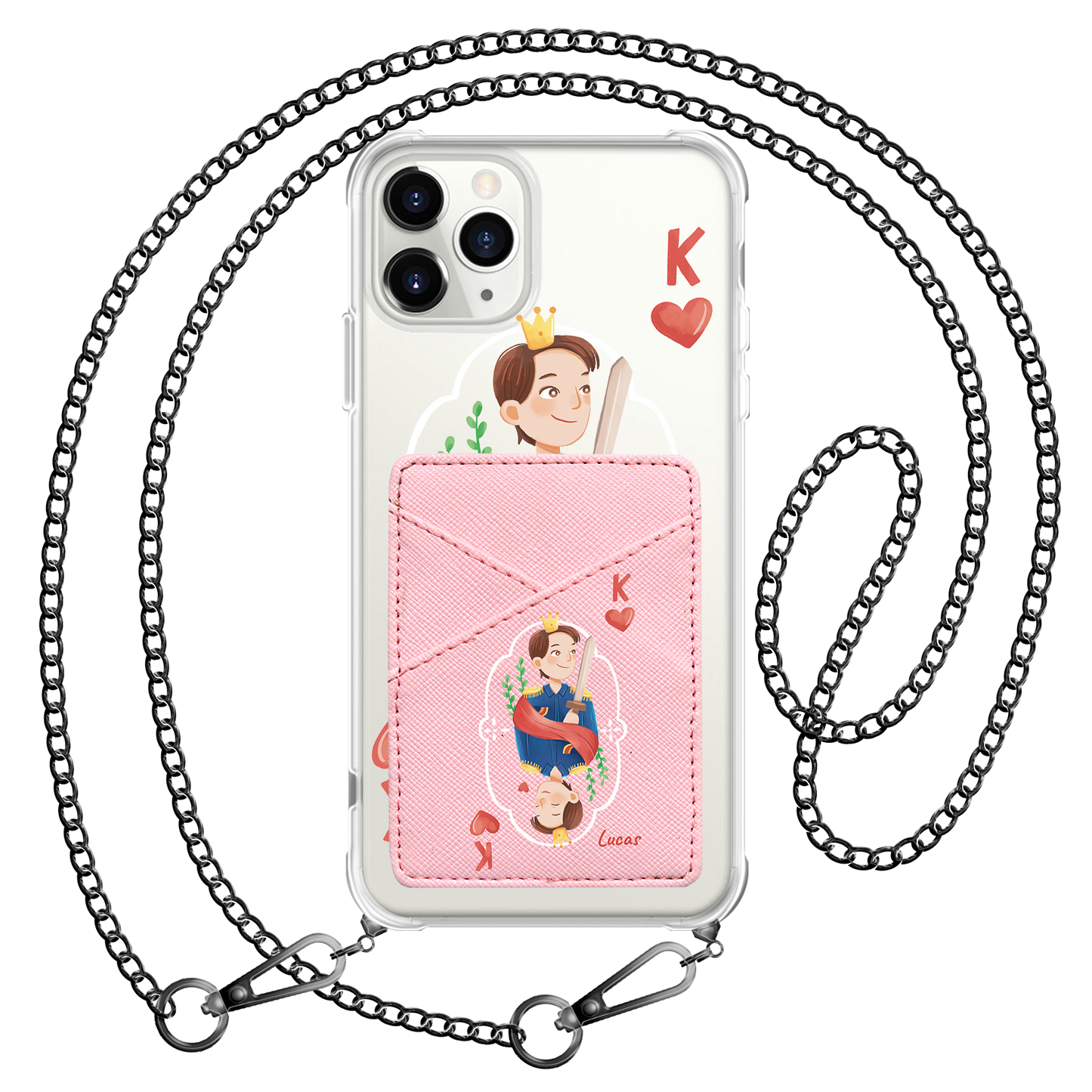 iPhone Phone Wallet Case - King (Couple Case)