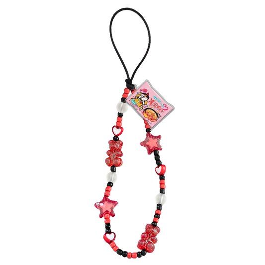 Beaded Strap with Acrylic Charm  - K-Ramyeon