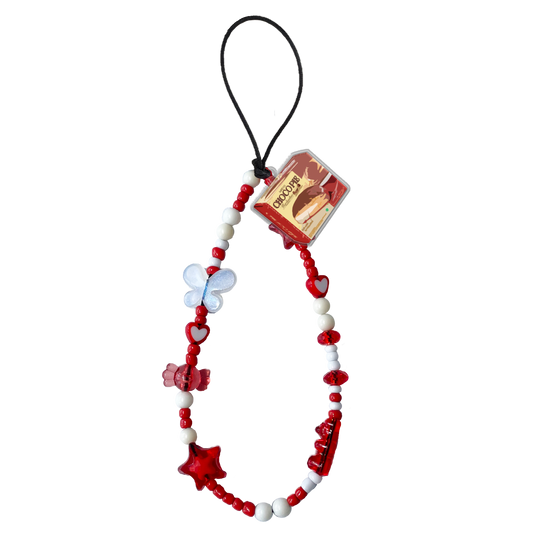 Beaded Strap with Acrylic Charm  - K-Snack