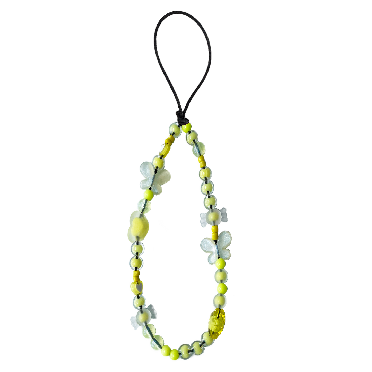 Beaded Strap - Neon Yellow