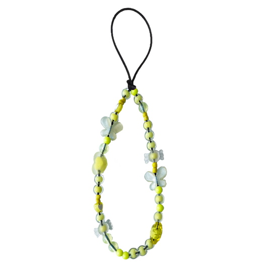 Beaded Strap - Neon Yellow