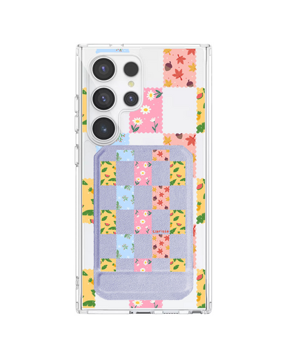 Android Magnetic Multifold Wallet - Four Seasons Stamps