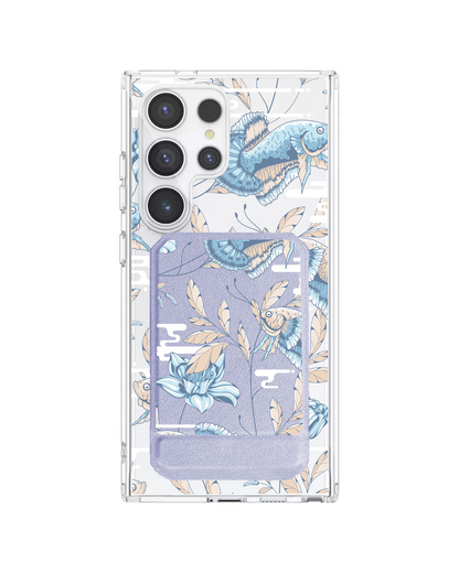 Android Magnetic Multifold Wallet - Fish & Floral 4.0