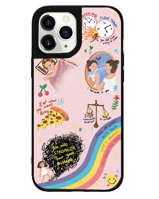 iPhone Leather Grip Case - Self Love 2.0