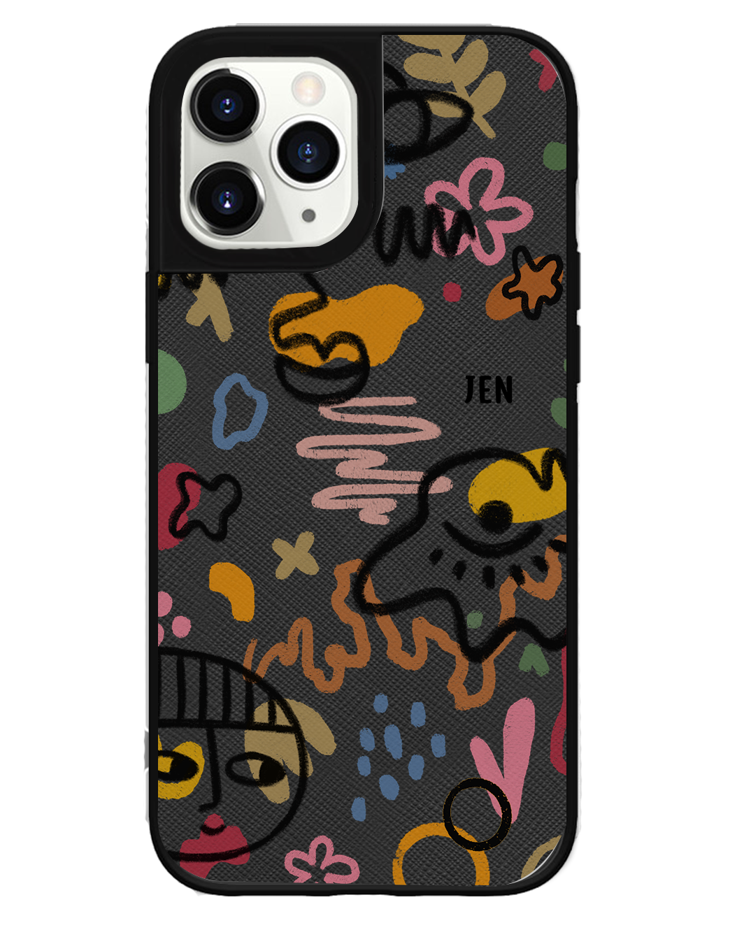 iPhone Leather Grip Case - Abstract 3.0