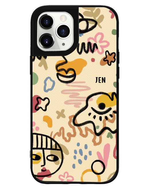 iPhone Leather Grip Case - Abstract 3.0