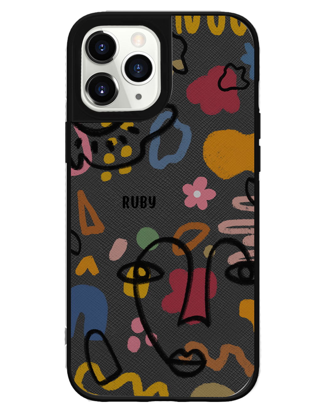 iPhone Leather Grip Case - Abstract 4.0