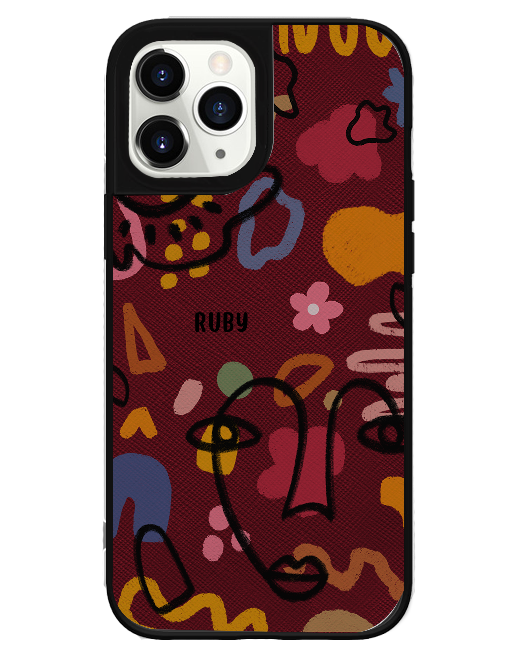 iPhone Leather Grip Case - Abstract 4.0