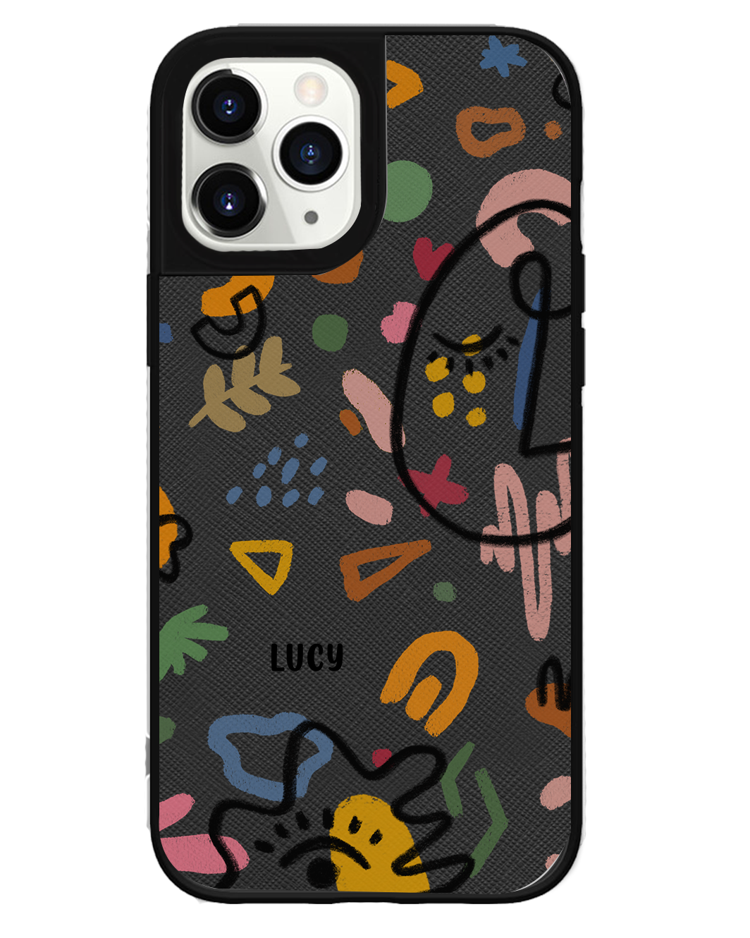 iPhone Leather Grip Case - Abstract 5.0