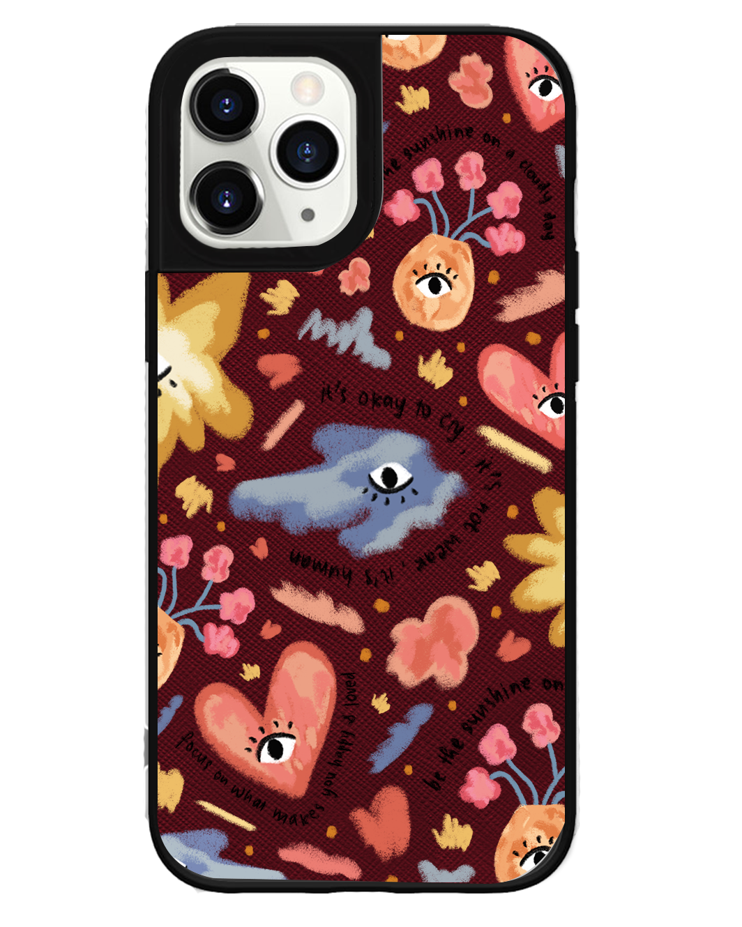 iPhone Leather Grip Case - Abstract Lovers