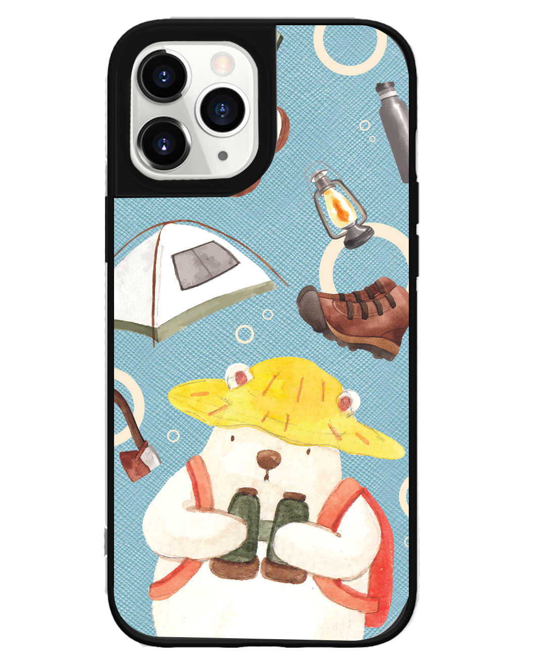 iPhone Leather Grip Case - Adventure of Bear