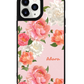 iPhone Leather Grip Case - August Peony