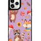 iPhone Leather Grip Case - Autumn Animals