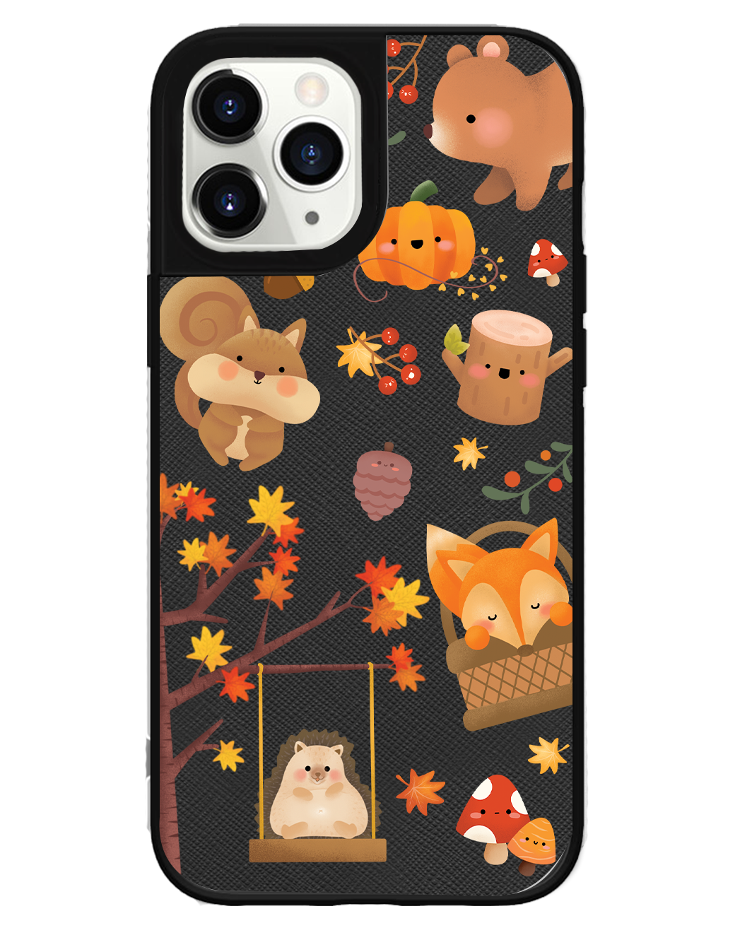 iPhone Leather Grip Case - Autumn