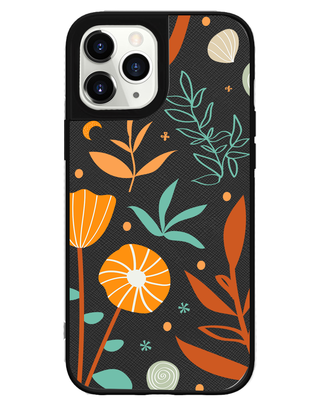 iPhone Leather Grip Case - Autumn Botanical