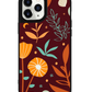 iPhone Leather Grip Case - Autumn Botanical