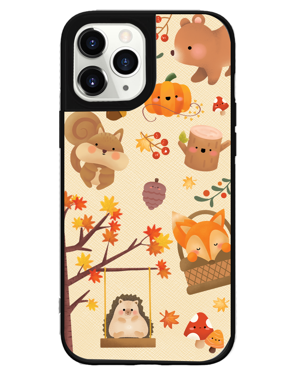 iPhone Leather Grip Case - Autumn