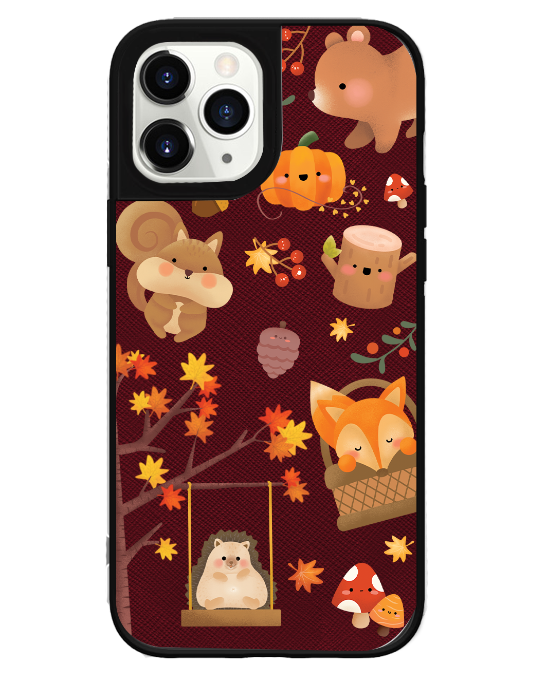 iPhone Leather Grip Case - Autumn