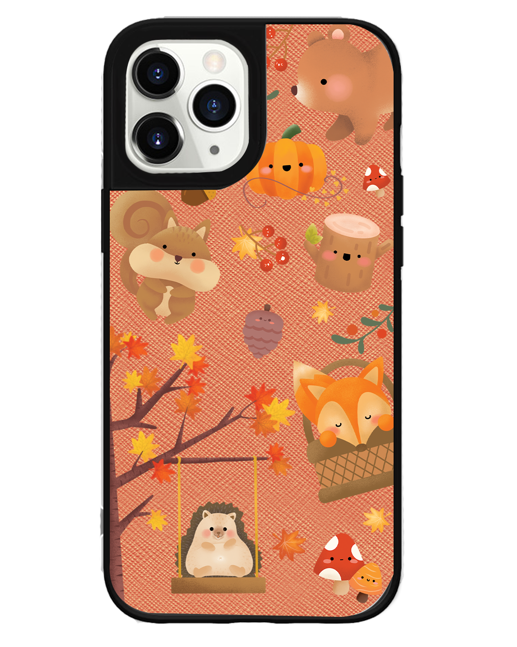 iPhone Leather Grip Case - Autumn