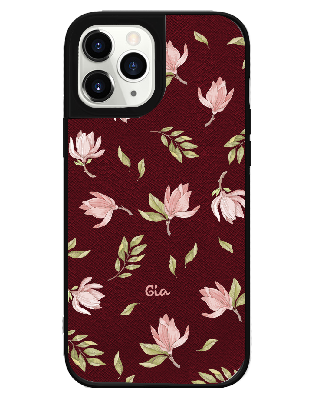 iPhone Leather Grip Case -  Azalea