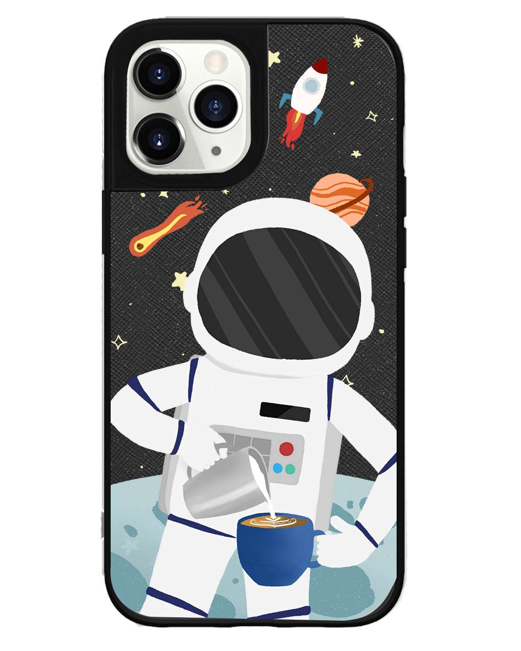 iPhone Leather Grip Case - Baristronaut