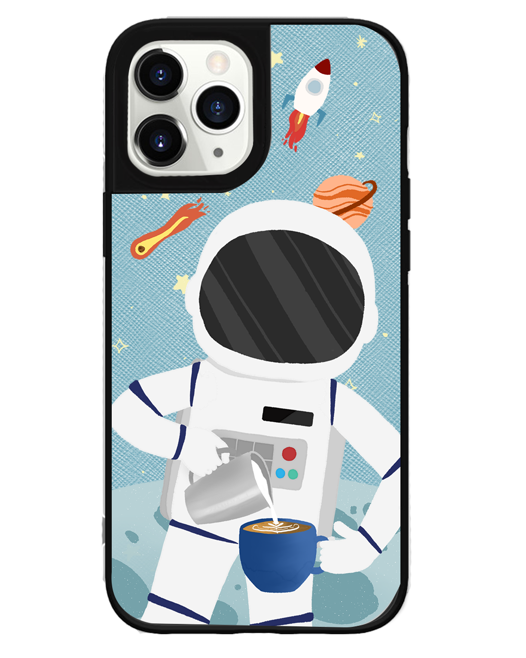 iPhone Leather Grip Case - Baristronaut