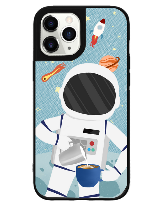 iPhone Leather Grip Case - Baristronaut