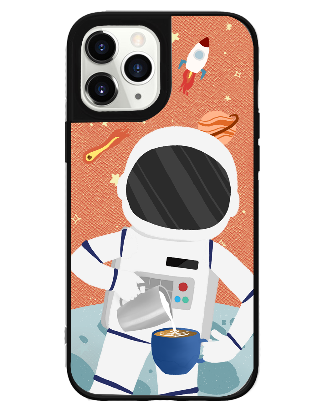 iPhone Leather Grip Case - Baristronaut