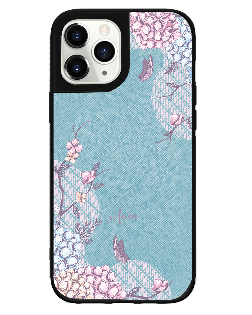 iPhone Leather Grip Case -  Batik Floral