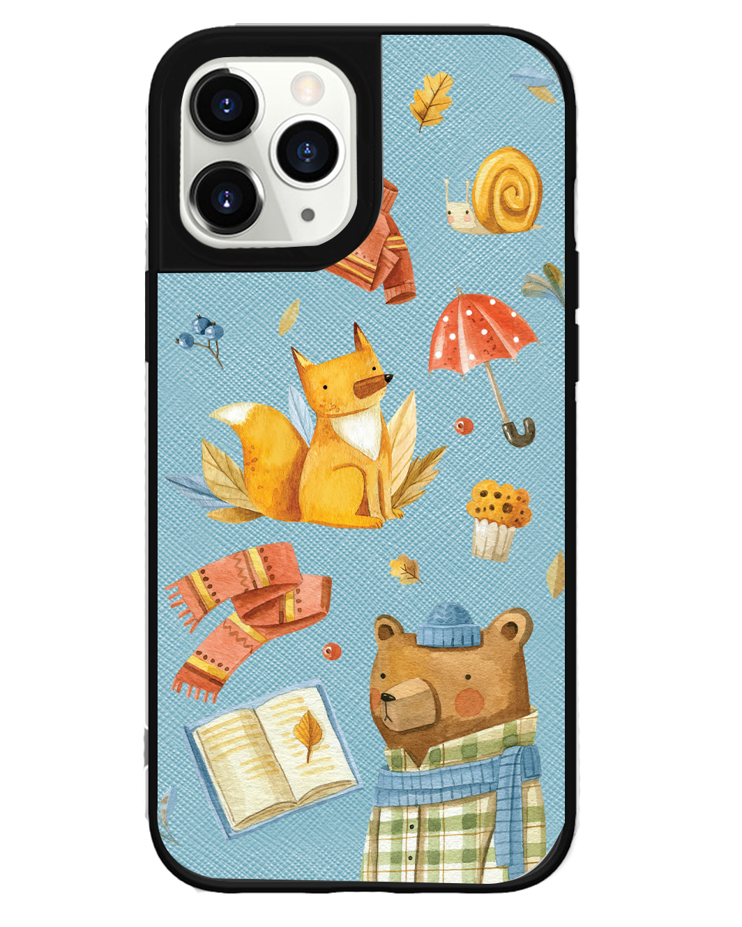 iPhone Leather Grip Case - Bear & Fox