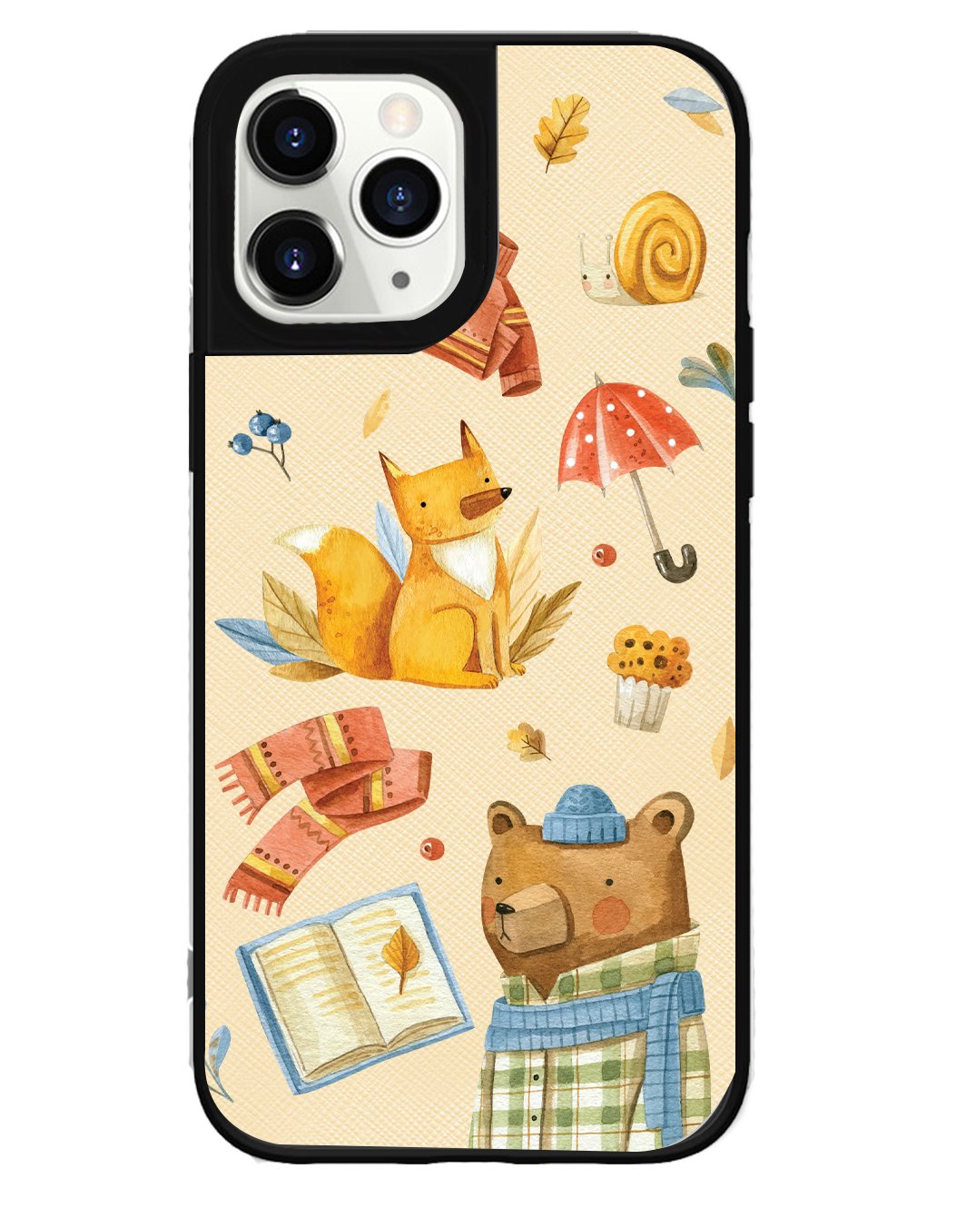 iPhone Leather Grip Case - Bear & Fox