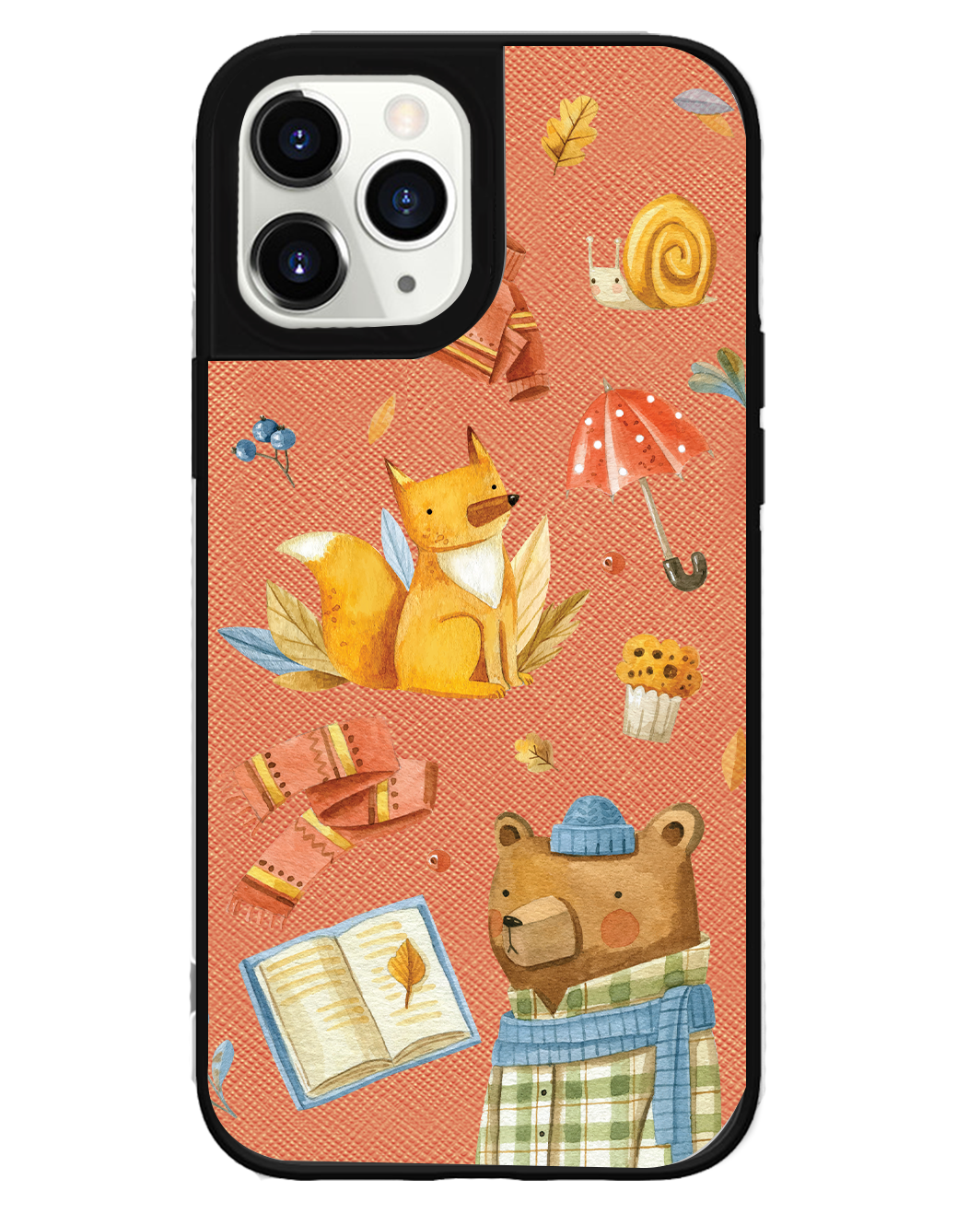 iPhone Leather Grip Case - Bear & Fox