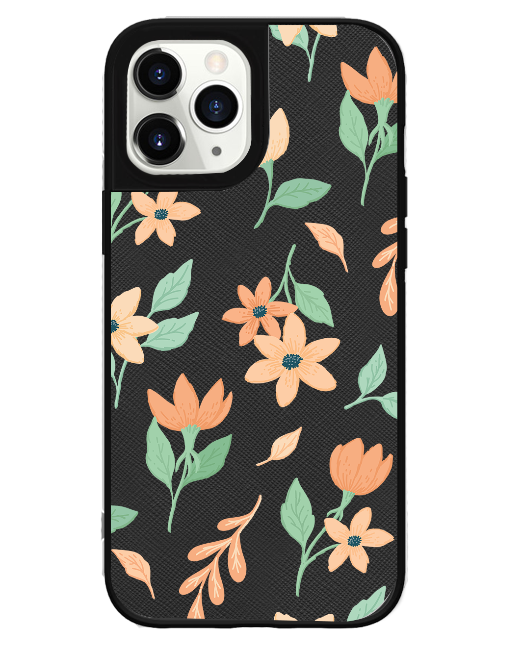 iPhone Leather Grip Case - Birth Flower 4.0