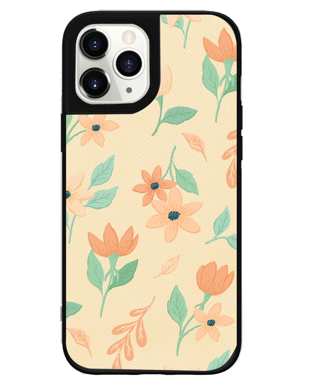 iPhone Leather Grip Case - Birth Flower 4.0